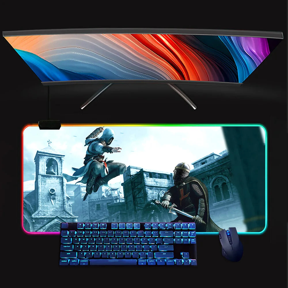 Assassins Creed Mouse Pad Mousepad [LED]