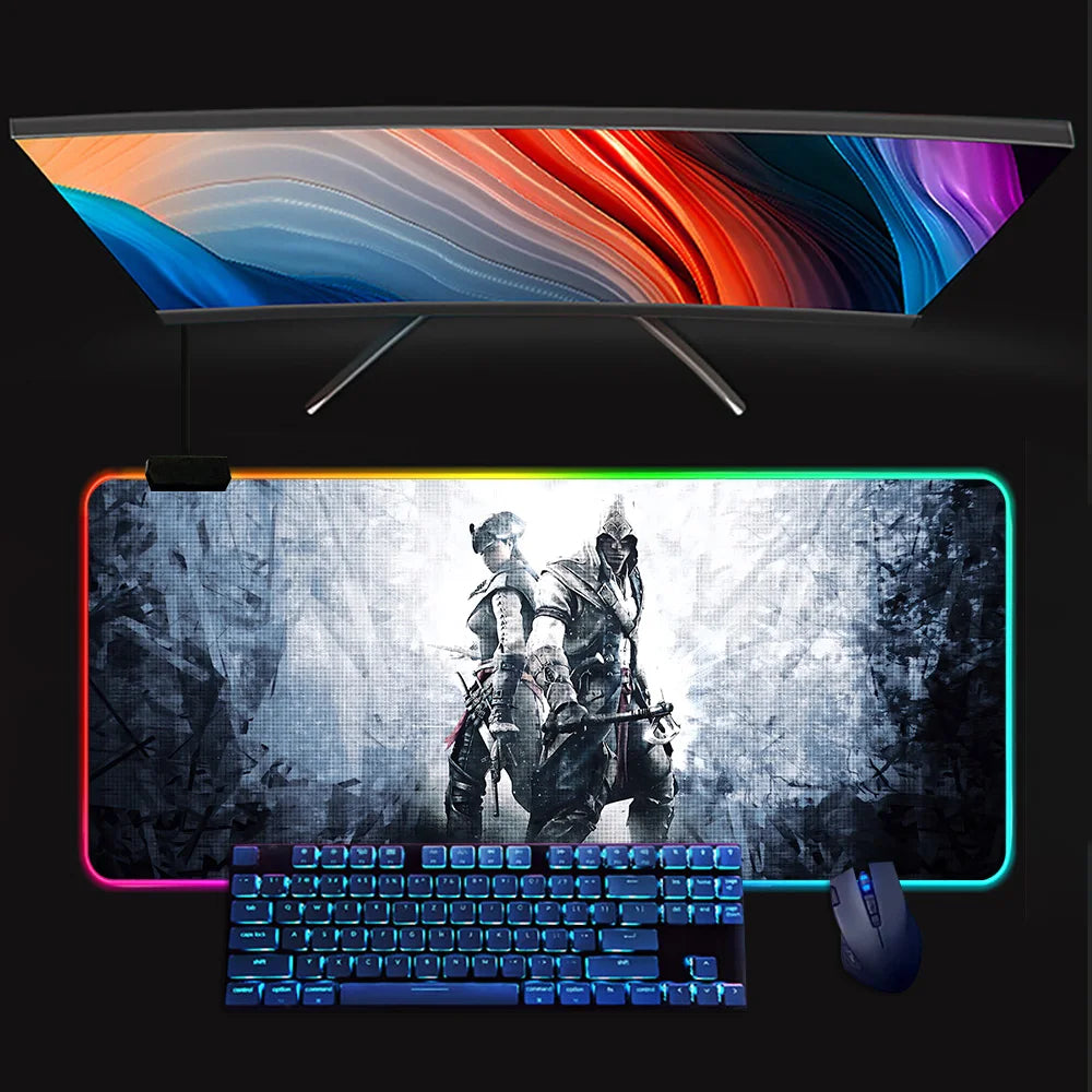 Assassins Creed Mouse Pad Mousepad [LED]
