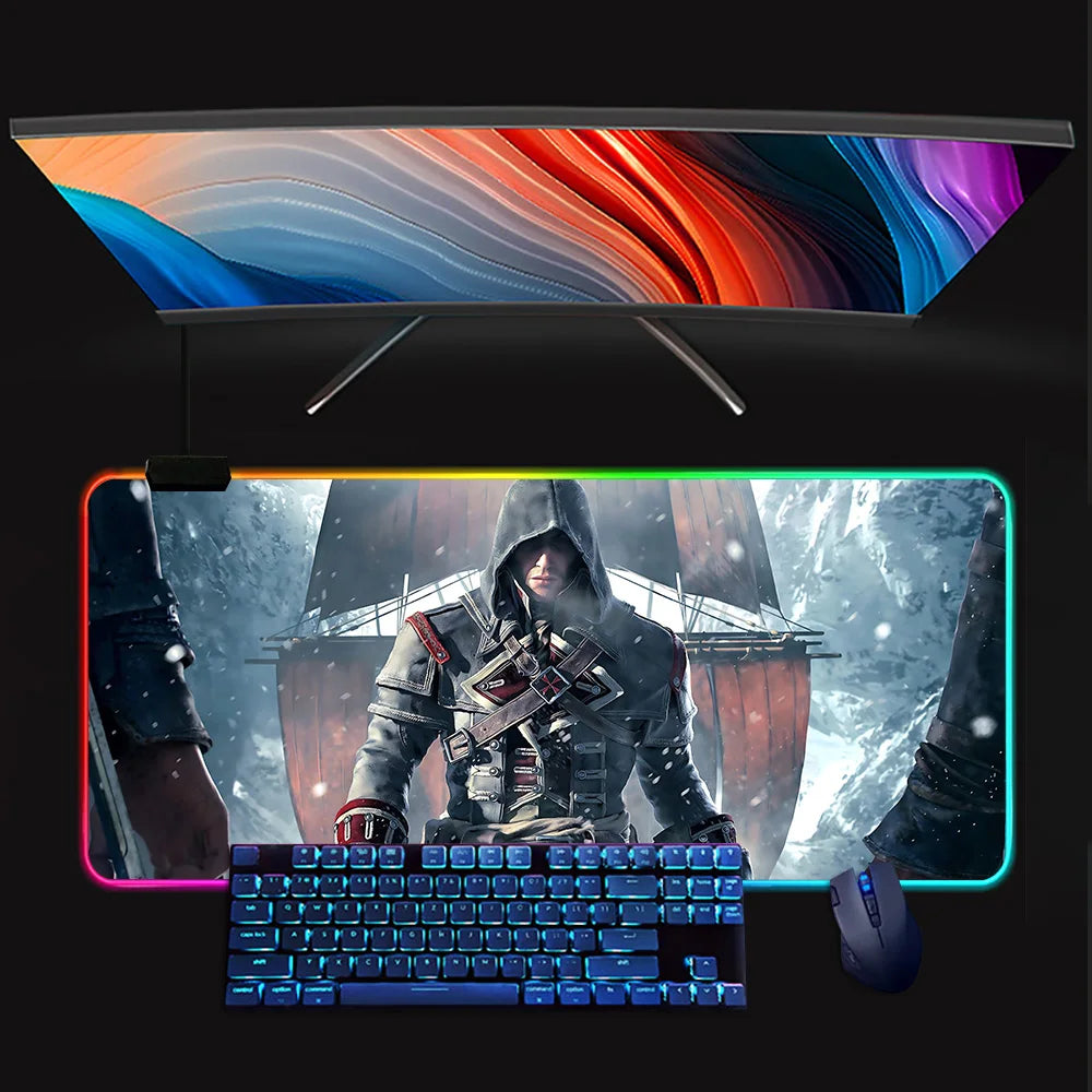 Assassins Creed Mouse Pad Mousepad [LED]
