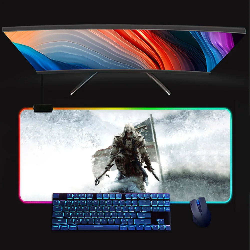 Assassins Creed Mouse Pad Mousepad [LED]