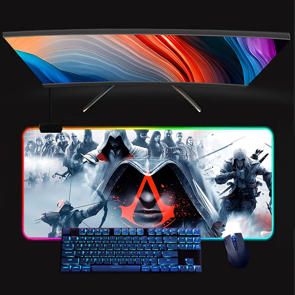 Assassins Creed Mouse Pad Mousepad [LED]