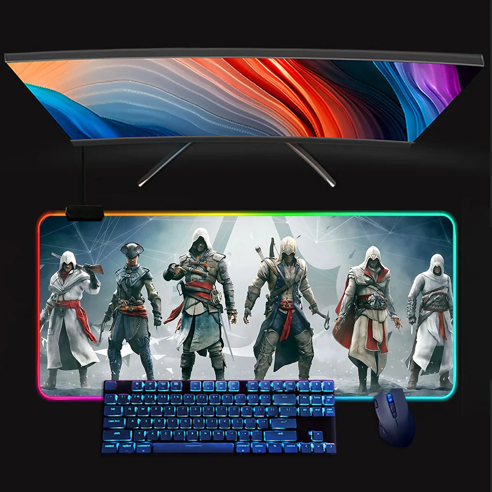 Assassins Creed Mouse Pad Mousepad [LED]