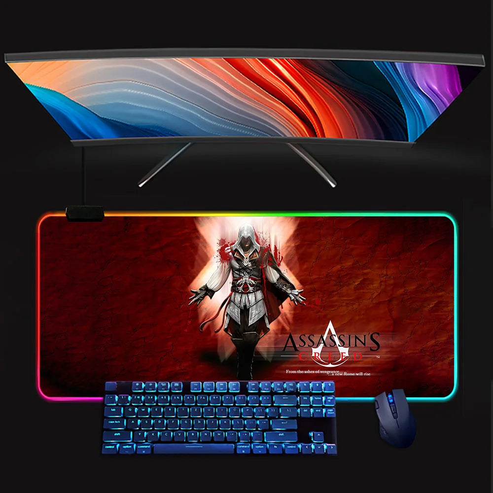 Assassins Creed Mouse Pad Mousepad [LED]