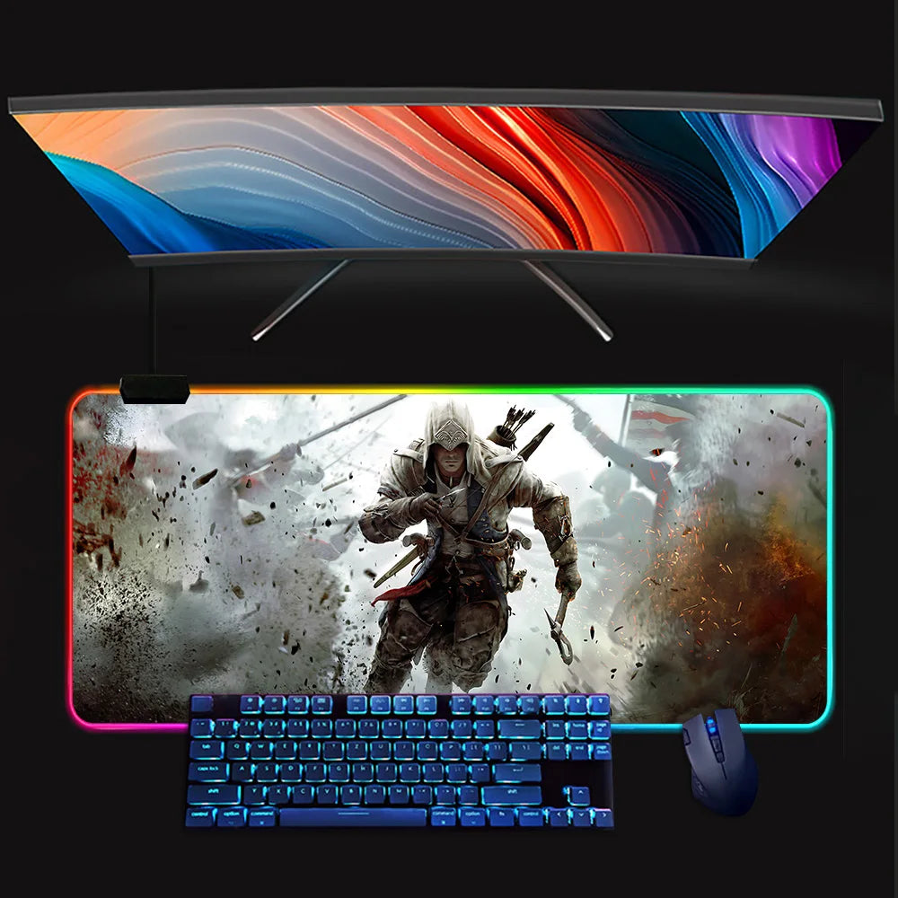 Assassins Creed Mouse Pad Mousepad [LED]