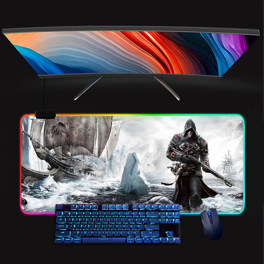 Assassins Creed Mouse Pad Mousepad [LED]