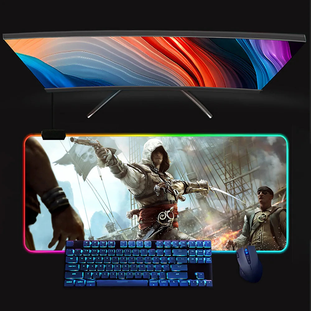 Assassins Creed Mouse Pad Mousepad [LED]