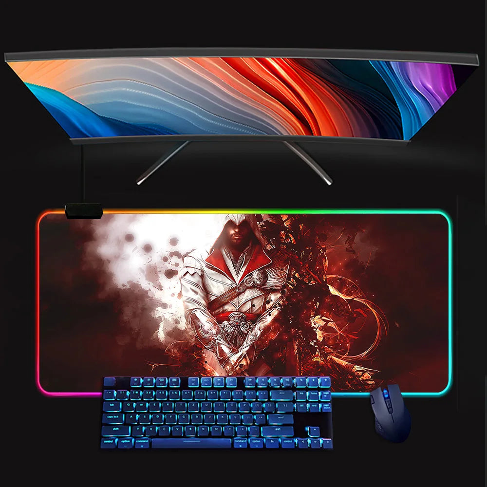 Assassins Creed Mouse Pad Mousepad [LED]