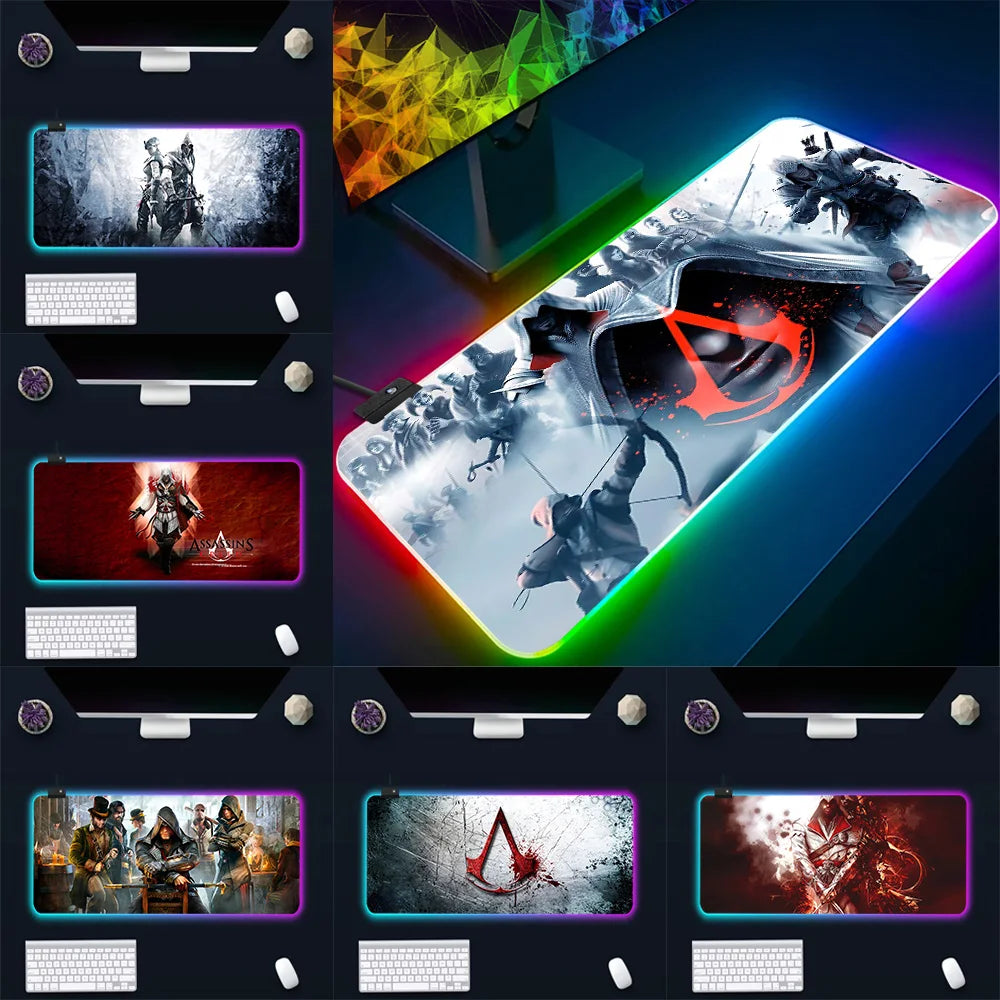 Assassins Creed Mouse Pad Mousepad [LED]