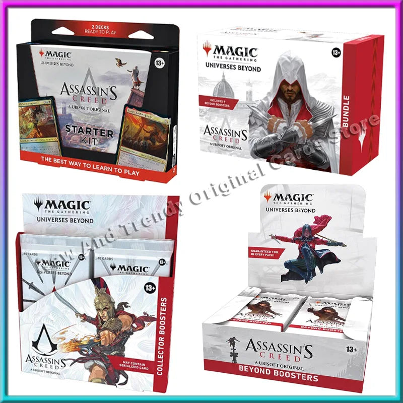 Magic The Gathering Assassin’s Creed Bundle, Beyond Booster Box, Collector Booster Box, Starter Kit TCG Card Game Gift Collectible